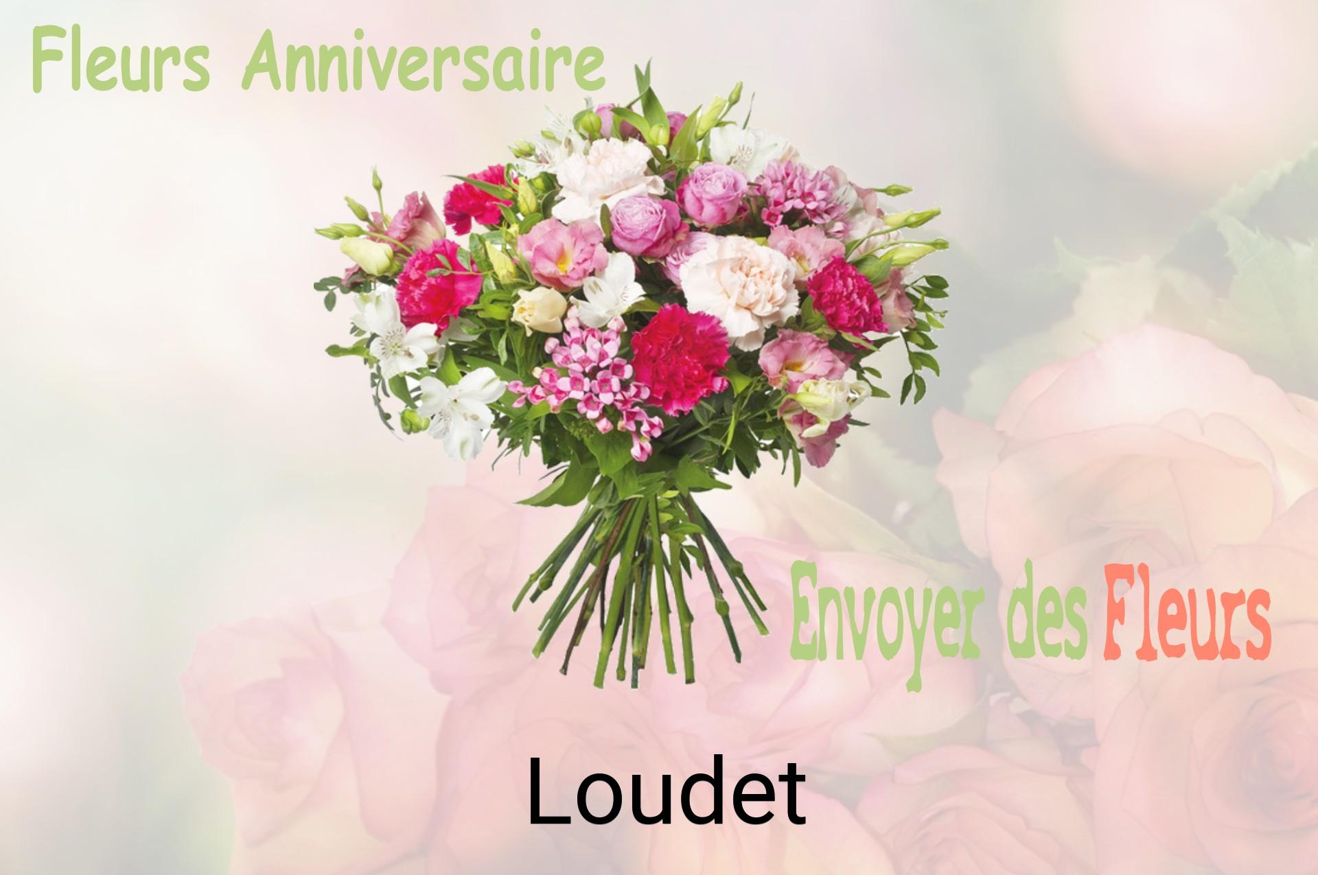 Bouquet de fleurs d’anniversaire livré à Loudet